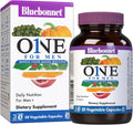 Bluebonnet Nutrition One for Men Whole Food-Based Multiple, Daily Nutrition*, Non-GMO, Vegetarian Friendly, Kosher, Gluten-Free, Soy-Free, Dairy-Free, Iron Free, 30 Vegetable Capsules, 30 Servings