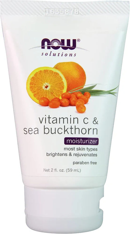 NOW Foods, Solutions, Moisturizer, Vitamin C & Sea Buckthorn, 2 fl oz 