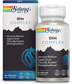 SOLARAY DIM Supplement for Men - Clinically Studied DIM 200mg Supports Hormone Balance - Plus Zinc and Quercetin - Vegan, Gluten Free - 30 Servings, 60 VegCaps
