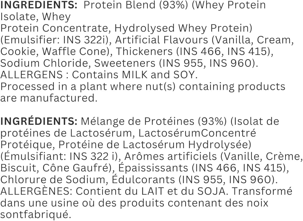 Optimum Nutrition Gold Standard 100% Whey Protein Vanilla Ice Cream, 80 Servings