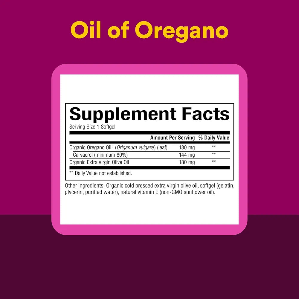 Natural Factors, Oil of Oregano 180 mg, Helps Maintain Good Health with Extra Virgin Olive Oil, 30 softgels 