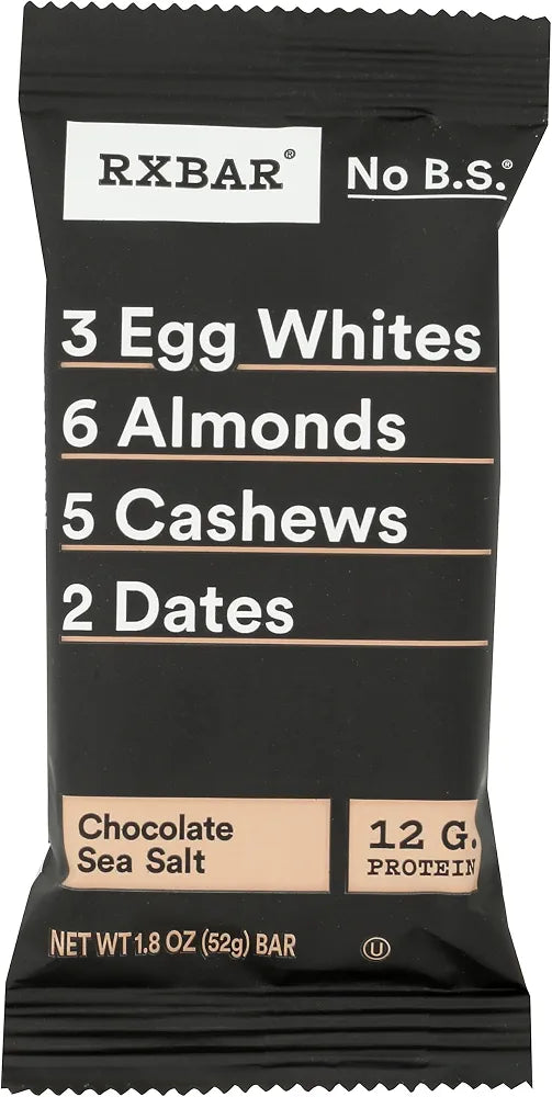 RxBar, Whole Food Protein Bar, Chocolate Sea-Salt, 1.8 oz