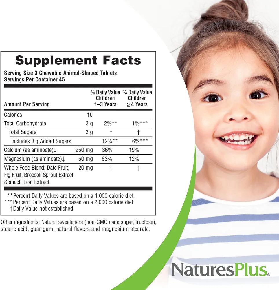 Source of Life Animal Parade Calcium - Children's Chewable by Nature's Plus - 90