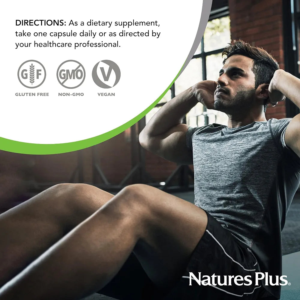 NaturesPlus PRO Calcium D-Glucarate  600 mg - 90 Capsules - Non-GMO, Vegan, Gluten Free, Soy Free - 90 Servings