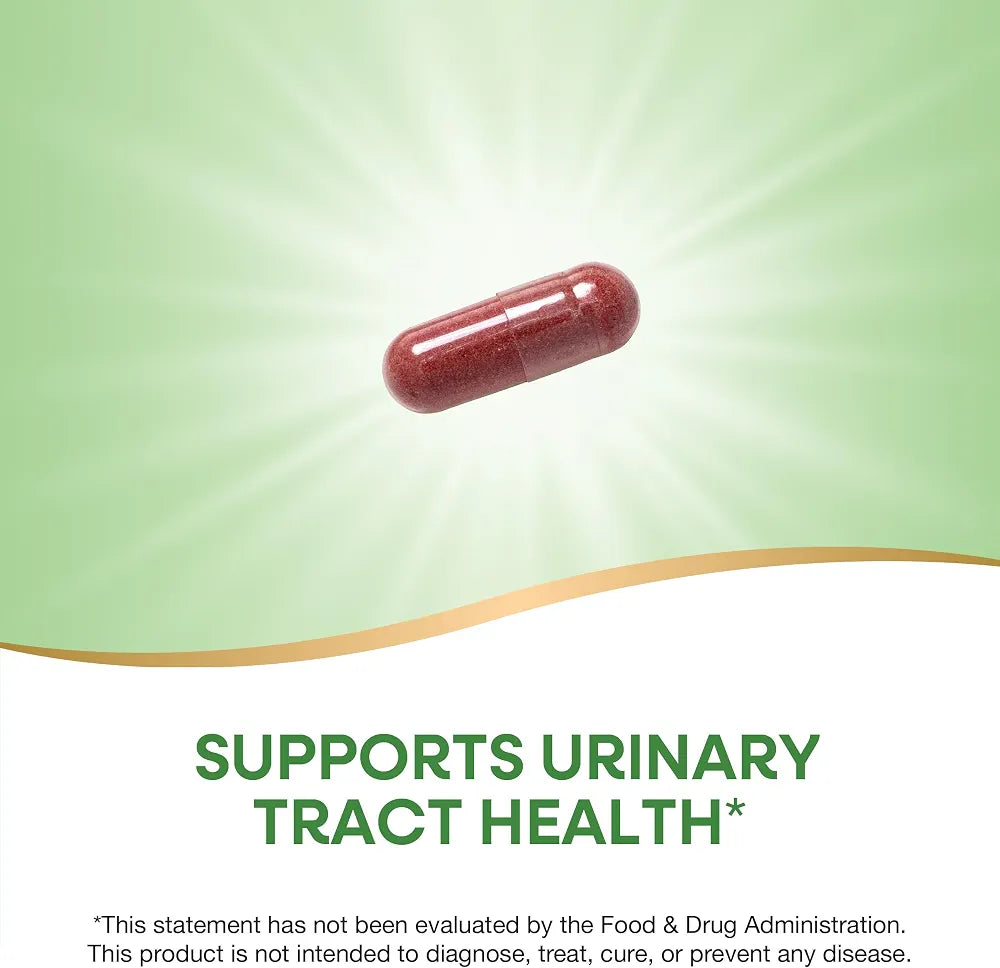 Nature's Way Premium Blend Cranberry, Urinary Tract Health Support*, with 100% Cranberry Concentrate, 400 mg Per Serving, 120 Capsules 