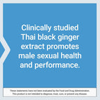 Life Extension Male Vascular Sexual Support, Black Ginger, Kaempferia parviflora, Male Sexual Health, Sexual Function, Gluten-Free, Non-GMO, 1-Daily, 30 Vegetarian Capsules