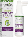 HERBION Naturals Throat Spray, Soothes Respiratory Discomfort with the Power of English Ivy, Marshmallow, and Echinacea extracts for Adults and Children, 2 Fl Oz, Pack of 1