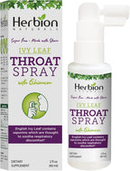 HERBION Naturals Throat Spray, Soothes Respiratory Discomfort with the Power of English Ivy, Marshmallow, and Echinacea extracts for Adults and Children, 2 Fl Oz, Pack of 1