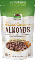 NOW Foods, Salted Caramel Almonds, Dry Roasted, Crafted in Small Batches, 12-Ounce 