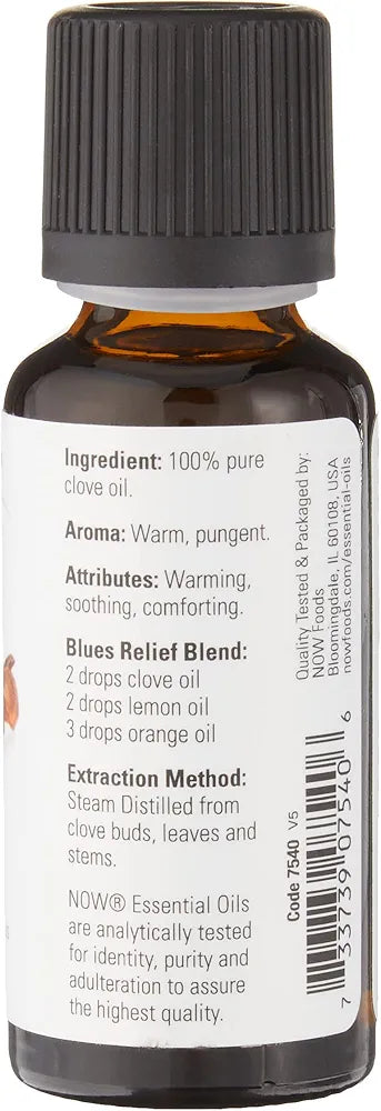 NOW Foods - 100% Pure Essential Oil Clove - 1 fl. oz.