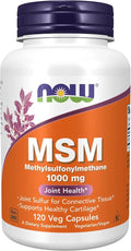 NOW Foods Supplements, MSM  1,000 mg, Joint Health*, 120 Veg Capsules