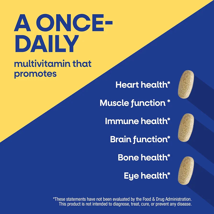 Nature's Way Alive! Men's Once Daily Ultra Potency Multivitamin Tablets, Complete High Potency Men's Daily Vitamin Promotes Heart & Muscle Function*, B-Vitamins, Zinc and Antioxidants, 60 Tablets
