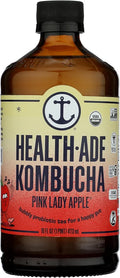 Health Ade, Kombucha Apple Pink Lady 16Fz Organic, 16 Fl Oz