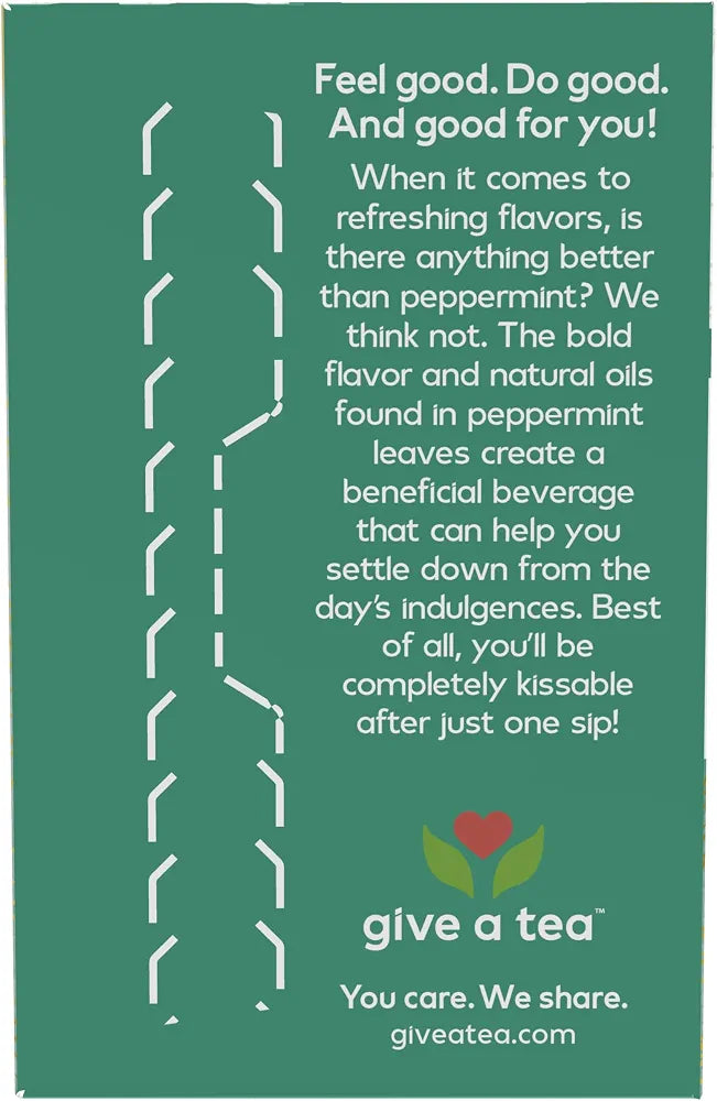 NOW Foods Give a Tea™ Organic Peppermint Tea, Caffeine-Free, 24 bags