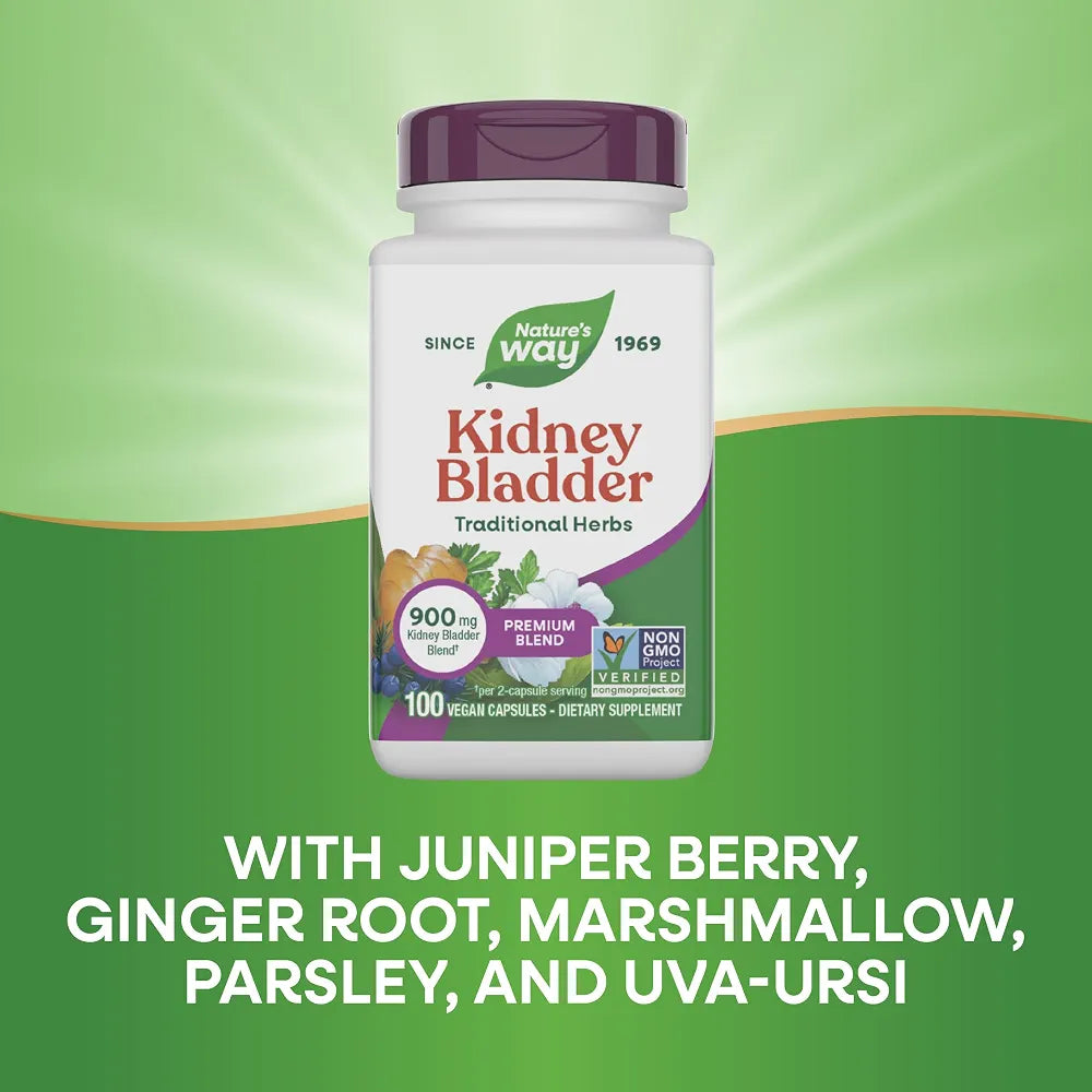 Nature's Way Kidney Bladder Premium Blend, 900 mg per Serving, 100 ct