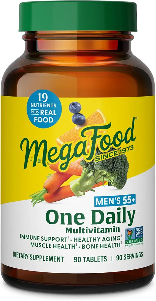 MegaFood One Daily Men's 55+ Multivitamin, 90 Tablets