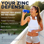 KAL Zinc 15mg Plus Betaine HCl and Trace Minerals - Zinc Supplements for Men and Women - Immune Support, Cellular Function, Skin Health Support - Vegan, Gluten Free, Ideal for Daily Use - 100 Tablets