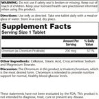 Solaray Chromium Picolinate 200mcg | 100ct
