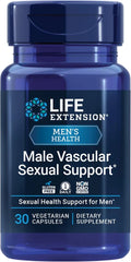 Life Extension Male Vascular Sexual Support, Black Ginger, Kaempferia parviflora, Male Sexual Health, Sexual Function, Gluten-Free, Non-GMO, 1-Daily, 30 Vegetarian Capsules