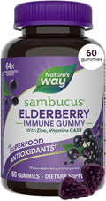Nature's Way Sambucus Elderberry Gummies for Immune Support* Ages 4+, 60 ct
