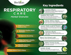 HERBION Naturals Respiratory Care Herbal Granules, Natural Mint Flavor, Soothing Hot Drink, Promotes Respiratory Health & Seasonal Wellness, 10 Count 