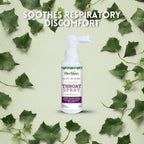 HERBION Naturals Throat Spray, Soothes Respiratory Discomfort with the Power of English Ivy, Marshmallow, and Echinacea extracts for Adults and Children, 2 Fl Oz, Pack of 1