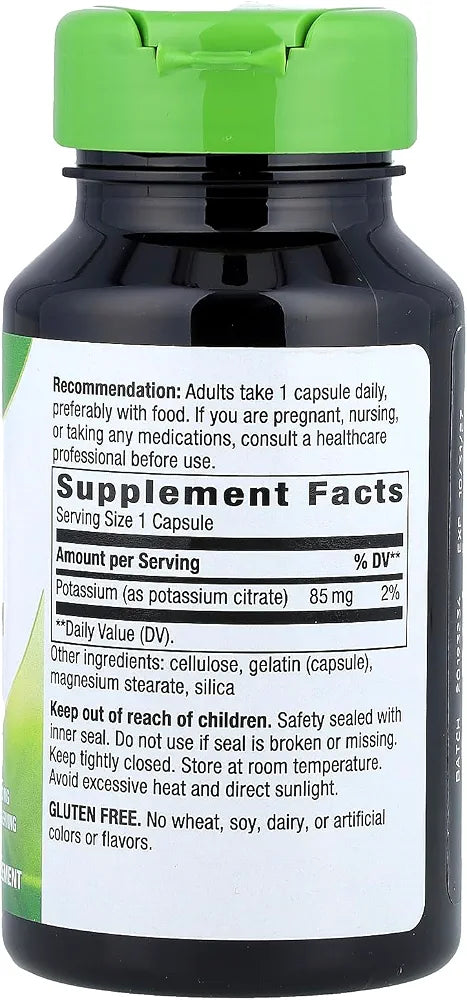 Natures Way Potassium Chelate Complex - 100 Capsules