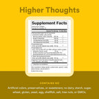 Natural Factors 3 Brains, Higher Thoughts, Support for Cognitive Health and Brain Function, Daily Dietary Supplement, 90 Softgels