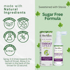 HERBION Naturals Throat Spray, Soothes Respiratory Discomfort with the Power of English Ivy, Marshmallow, and Echinacea extracts for Adults and Children, 2 Fl Oz, Pack of 1