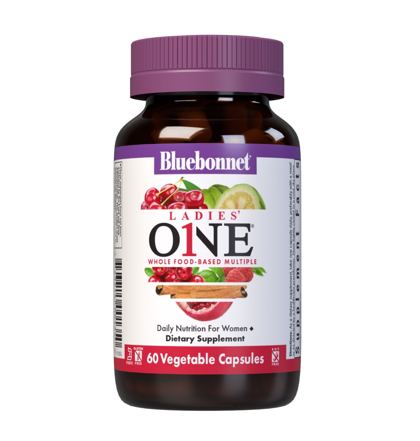 Bluebonnet Ladies ONE Whole Food Multiple 60 Vegetable Capsules