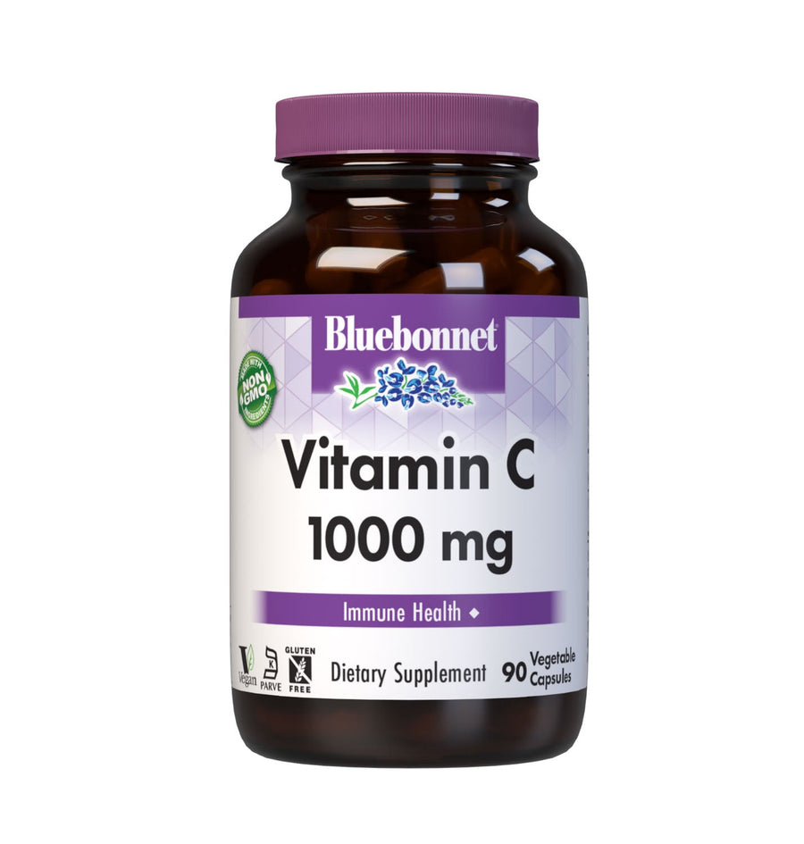Bluebonnet Vitamin C 1000 mg (90 Vegetable Capsules)