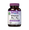 Bluebonnet Vitamin D3 and K2 60 Vegetable Capsules
