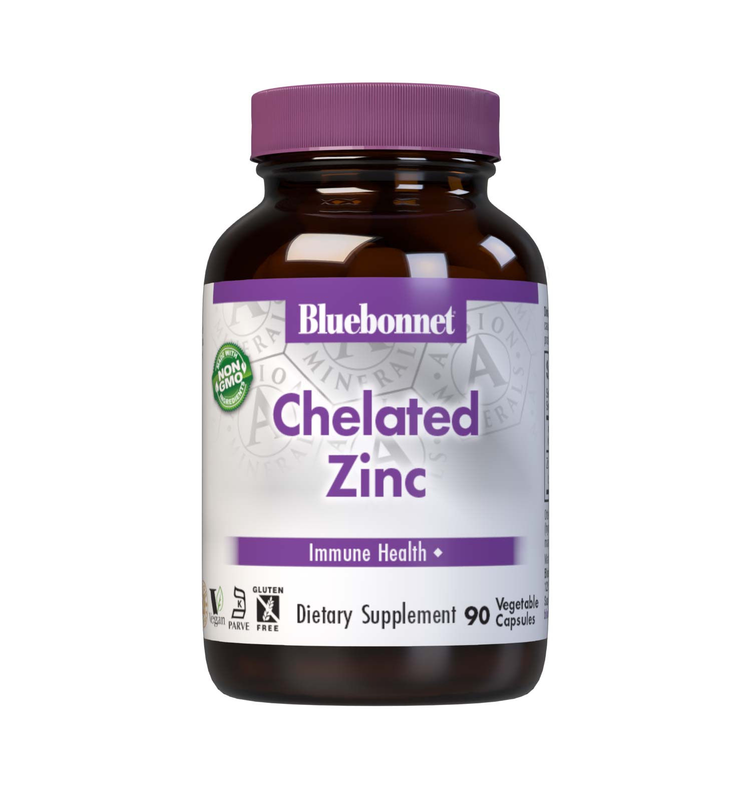 Bluebonnet Albion Chelated Zinc 30 mg 90 Vegetable Capsules