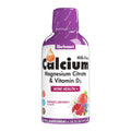 Bluebonnet Liquid Calcium Magnesium Citrate Vitamin D3 Mixed Berry 16 oz