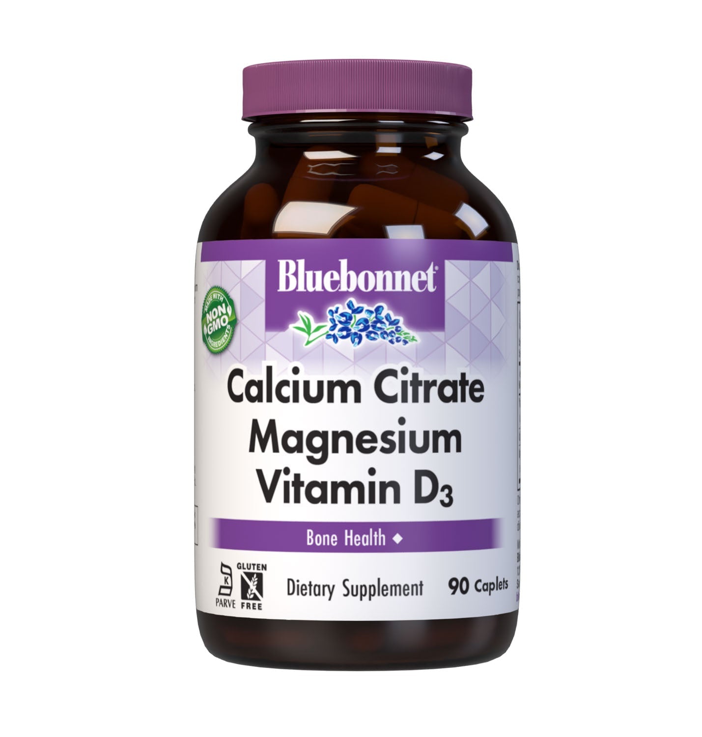 Bluebonnet Calcium Citrate Magnesium Vitamin D3 90 Caplets