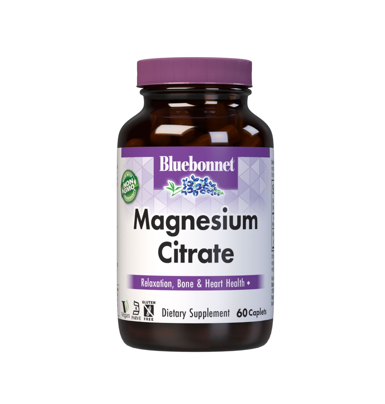 Bluebonnet Magnesium Citrate 400 mg 60 Caplets