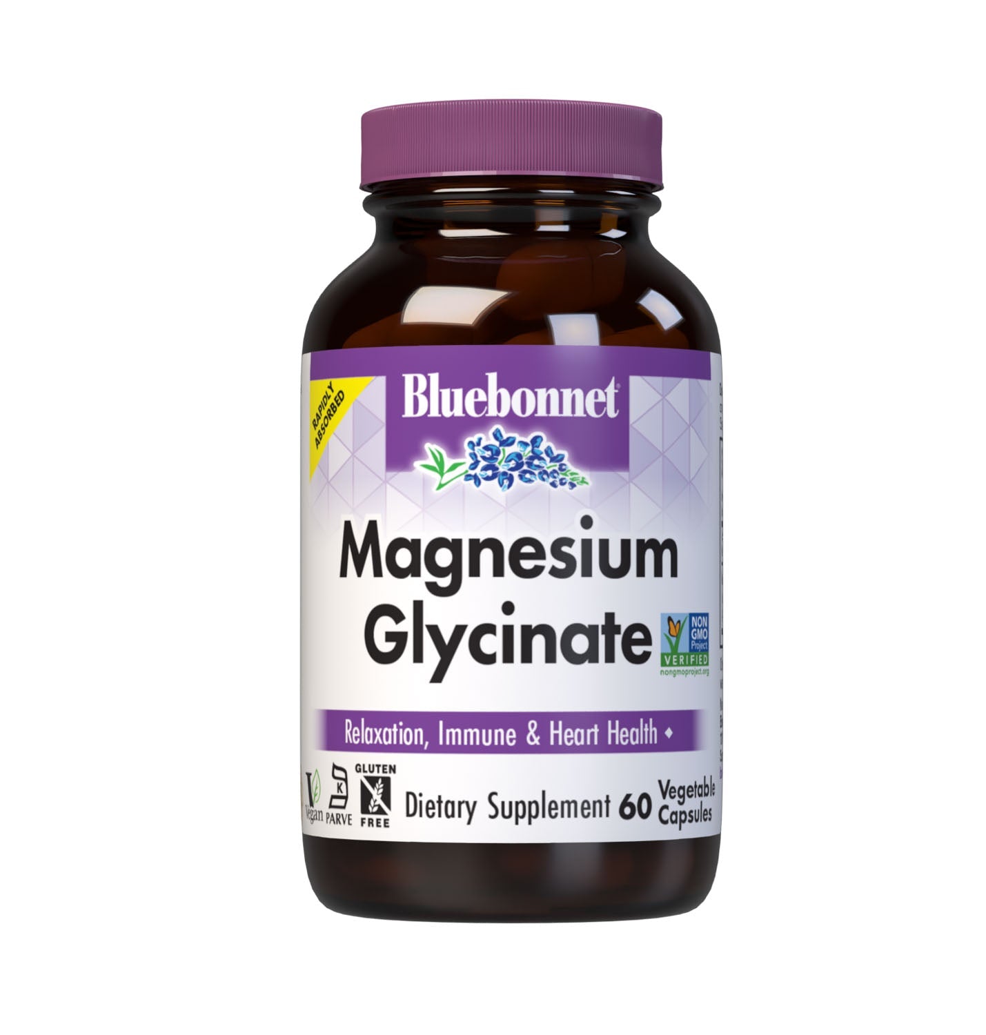 Bluebonnet Magnesium Glycinate 60 Vegetable Capsules