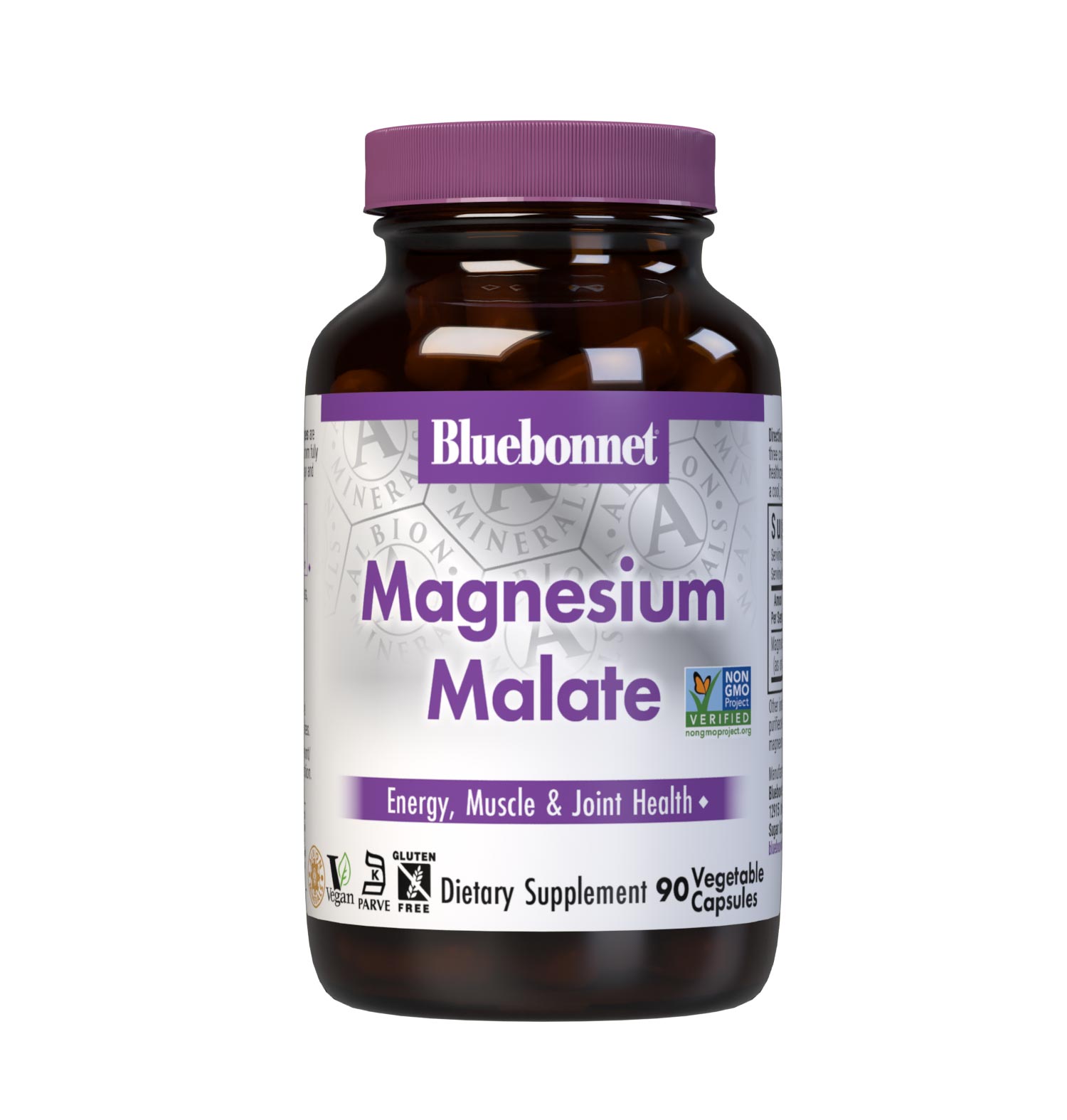 Bluebonnet Magnesium Malate 90 Vegetable Capsules