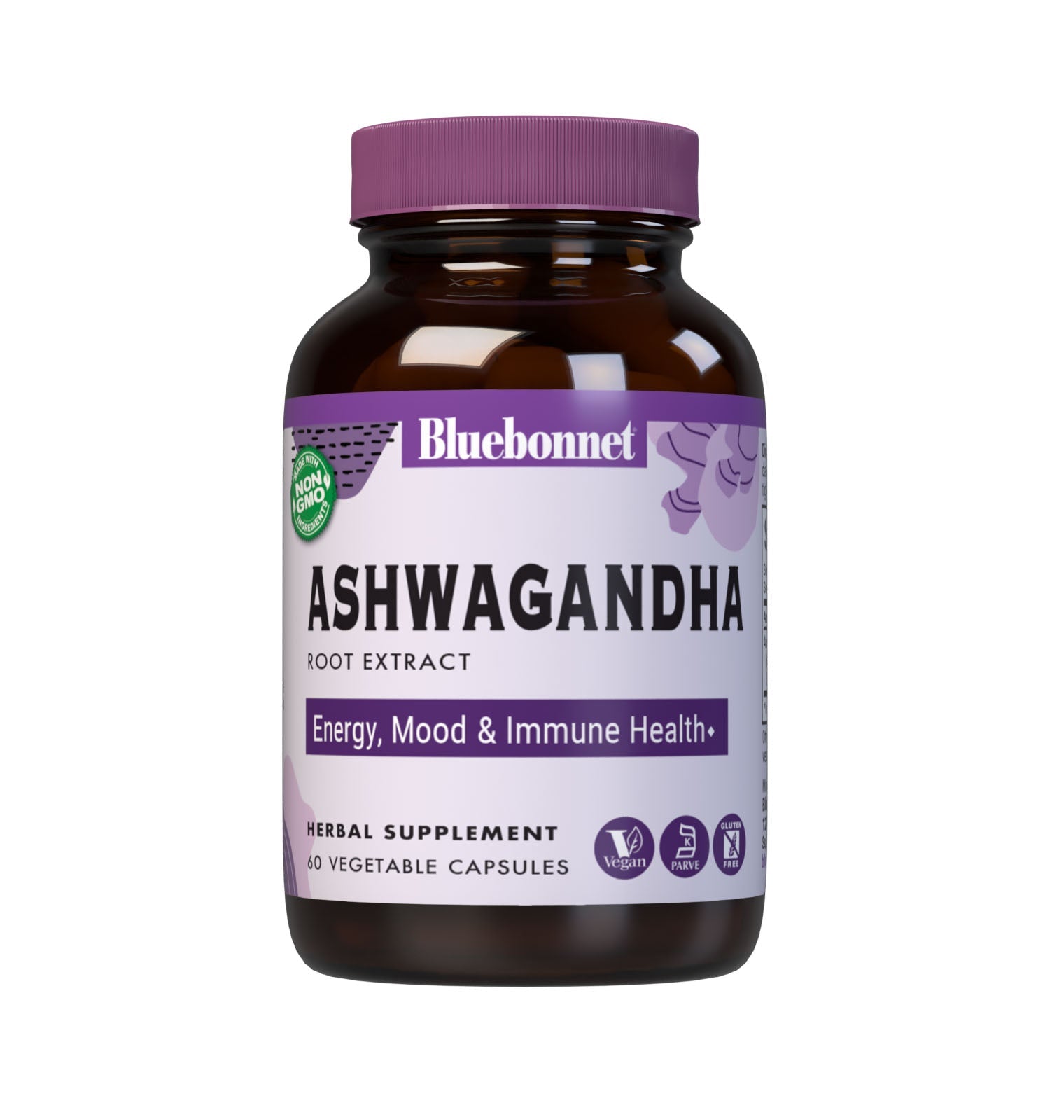 Bluebonnet Ashwagandha Root Extract 60 Vegetable Capsules