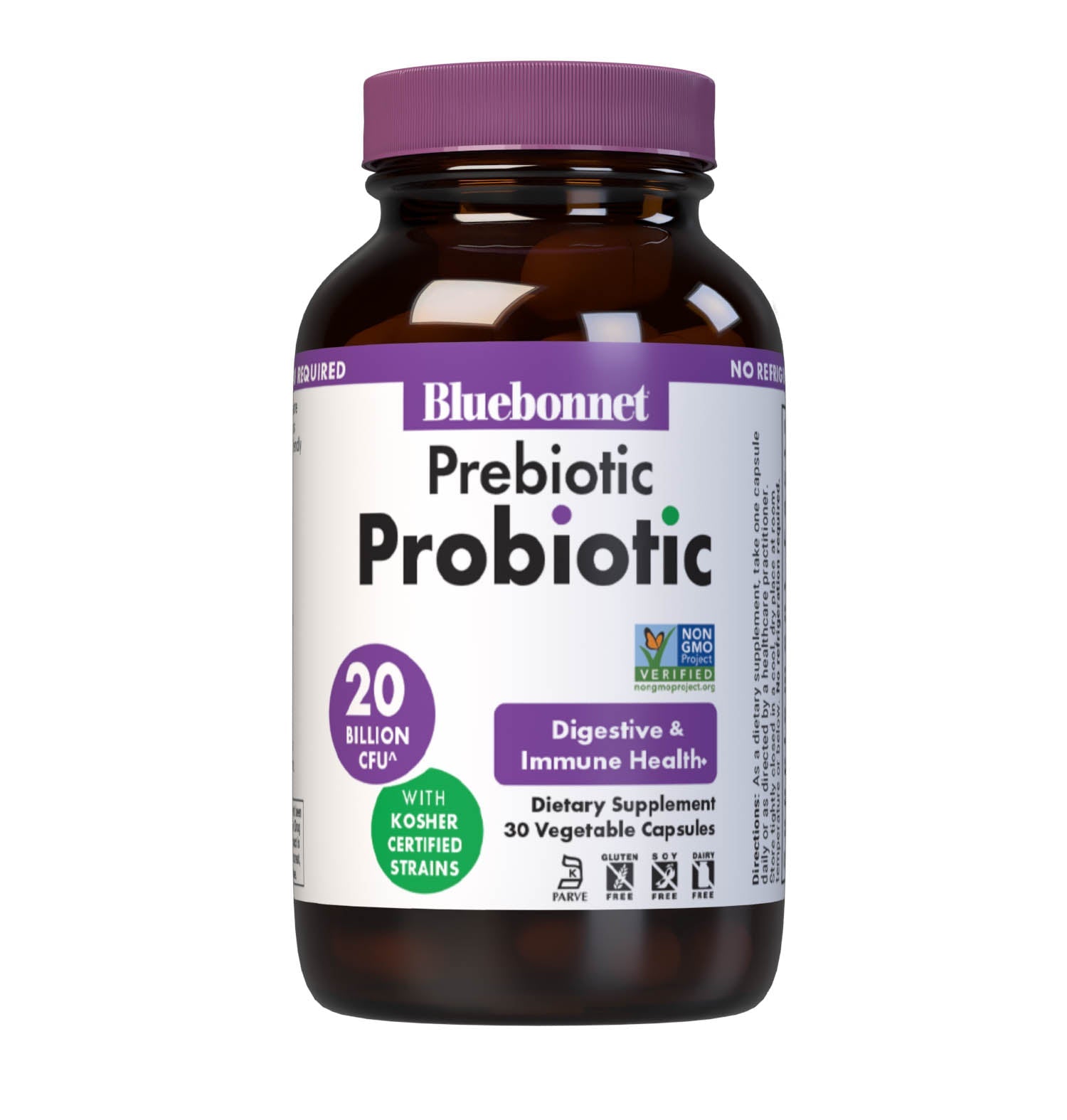 Bluebonnet Shelf Stable Prebiotic Probiotic 20 Billion CFU