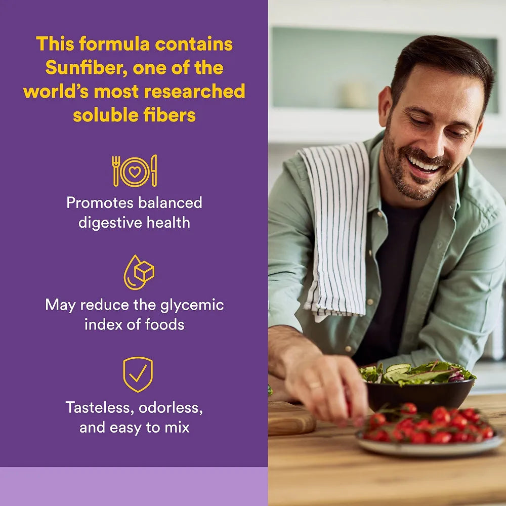 Natural Factors Organic Low FODMAP Reliefiber Powder - Digestive Health Support Supplement with Dietary & Soluble Fiber - Gut Health Support Aids Mild Bloating - Unflavored, 5.3 oz 