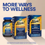Nature's Way Alive! Men's Max3 Potency Daily Multivitamin, High Potency Multivitamin for Men with B-Vitamins for Cellular Energy*, Supports Heart, Muscle and Eye Health*, 90 Tablets