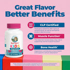 MaryRuth's Kids Magnesium Gummies | 50mg Magnesium Citrate Gummies for Kids 4+ | Bone Health | Calcium Absorption | Essential Mineral | Vegan | CLP Certified | Sugar Free | 60 Count | 2 Month Supply