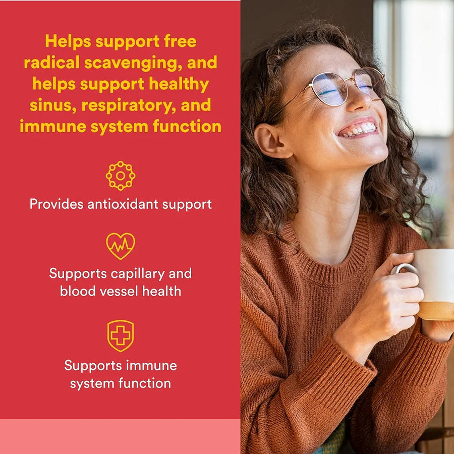 Natural Factors Quercetin Respiratory & Lung Health Support, 60 Capsules