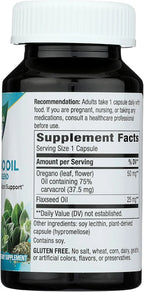 Nature’s Way Oregano Oil – Immune Support Supplement* - 75-85% Carvacrol – Gluten Free – 60 Vegan Capsules