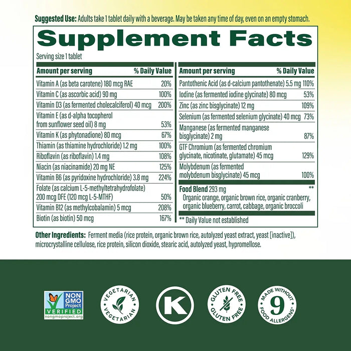MegaFood One Daily Men's 55+ Multivitamin, 90 Tablets