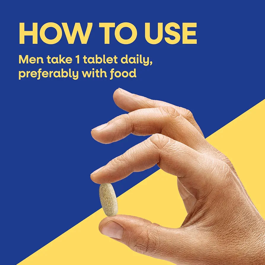 Nature's Way Alive! Men's Once Daily Ultra Potency Multivitamin Tablets, Complete High Potency Men's Daily Vitamin Promotes Heart & Muscle Function*, B-Vitamins, Zinc and Antioxidants, 60 Tablets