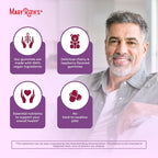 MARYRUTH'S Organics Mens Vitamin Gummy | USDA | Vegan | Daily Multivitamins for Immune Support | Non-GMO | Gluten Free | 60 Count