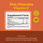Natural Factors, Kids Chewable Vitamin C 500 mg, Supports Immune Health, Bones, Teeth and Gums, Peach, Passionfruit and Mango, 90 Wafers