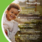 NaturesPlus Animal Parade Source of Life Gold Children's Chewable Multivitamin - Assorted Cherry, Orange & Grape Flavors - 60 Chewable Tablets - Vegetarian, Gluten-Free - 30 Servings